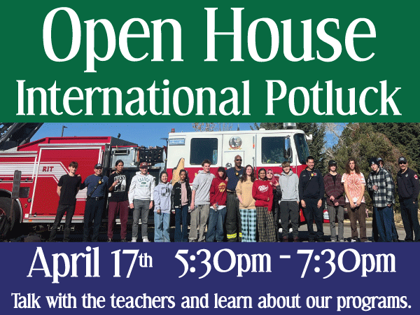 Open House April 17th 5:30pm - 7:30pm at Boulder Prep.